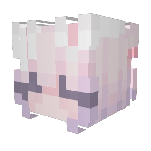 B4THEND Minecraft avatar head, 3D render