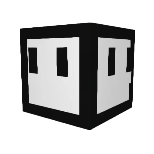 B4adr Minecraft avatar head, 3D render