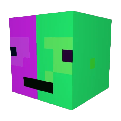 B4everB Minecraft avatar head, 3D render
