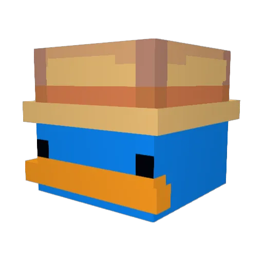 B4llo Minecraft avatar head, 3D render