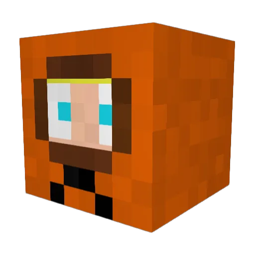 B4ltos Minecraft avatar head, 3D render