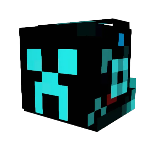 B4nksyJR Minecraft avatar head, 3D render