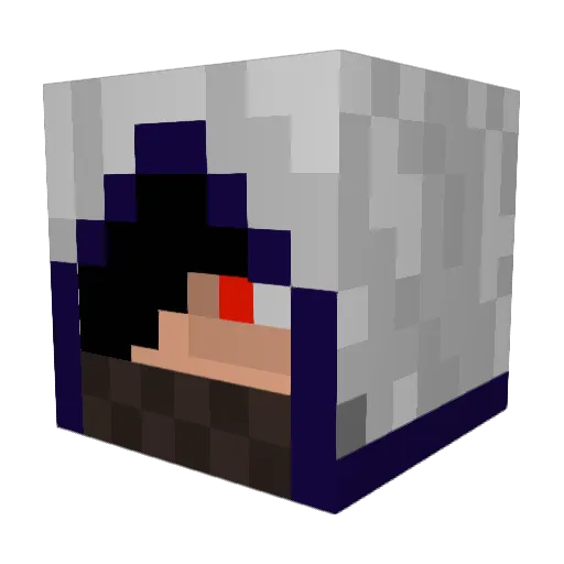B4rr3tt Minecraft avatar head, 3D render