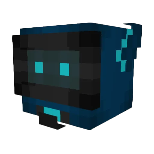 B54 Minecraft avatar head, 3D render