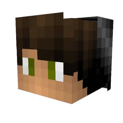 B5KoshNaranek Minecraft avatar head, 3D render
