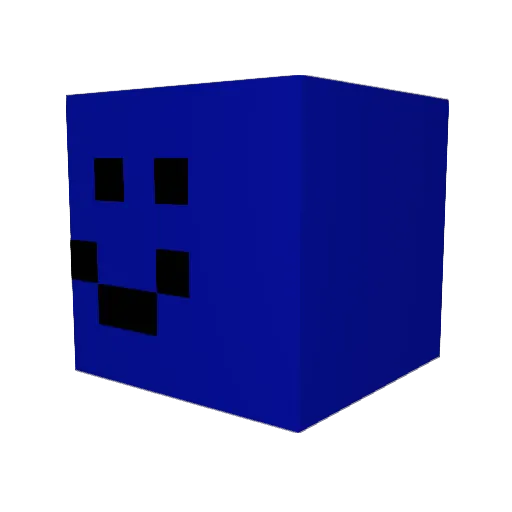 B6S Minecraft avatar head, 3D render