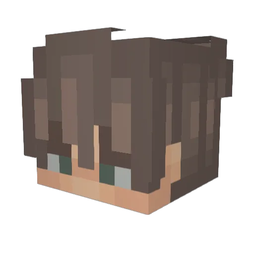B6ra_TB Minecraft avatar head, 3D render