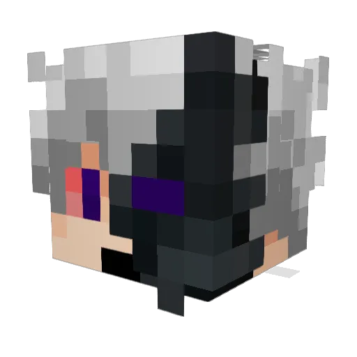 B8UE_y Minecraft avatar head, 3D render