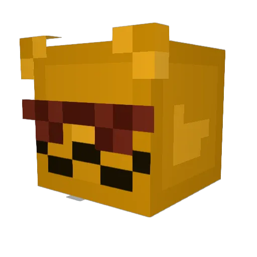 B8nk Minecraft avatar head, 3D render