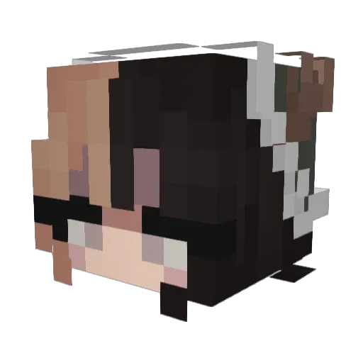 B9android3 Minecraft avatar head, 3D render