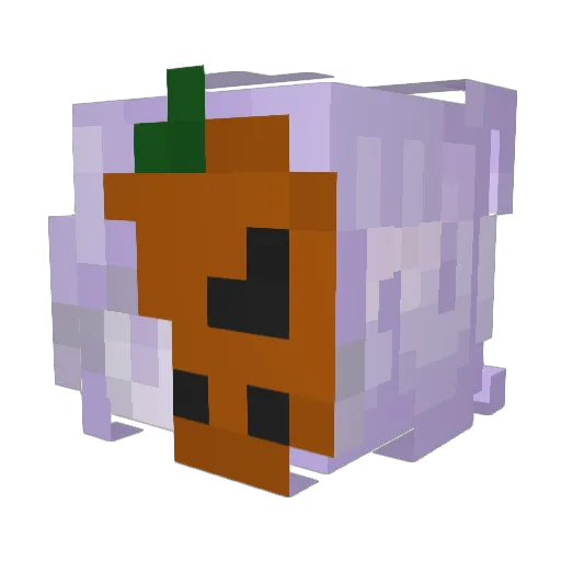 B9um Minecraft avatar head, 3D render