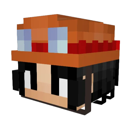 BA3L3N Minecraft avatar head, 3D render