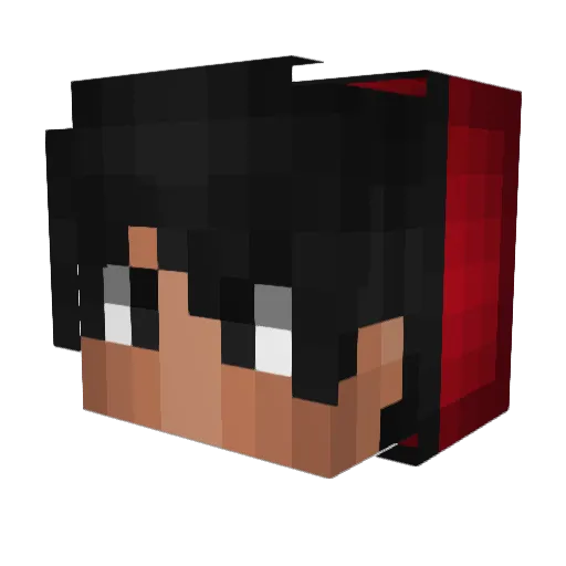BA5URU Minecraft avatar head, 3D render