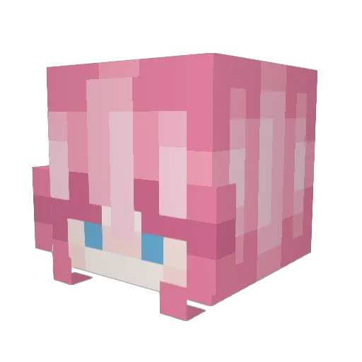 BABATOCE Minecraft avatar head, 3D render