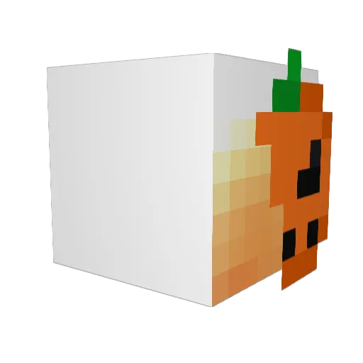 BABYC8 Minecraft avatar head, 3D render