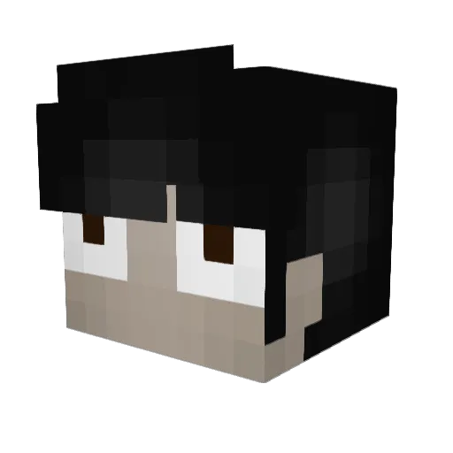 BABYLAAAMP Minecraft avatar head, 3D render
