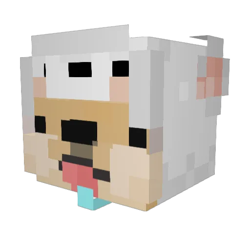 BABY_daddy9 Minecraft avatar head, 3D render
