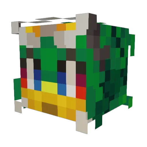 BABpuls Minecraft avatar head, 3D render