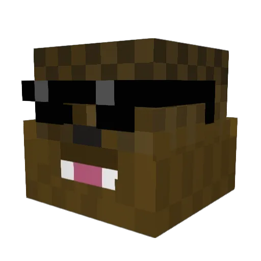 BACCASKEPPYSTAN Minecraft avatar head, 3D render