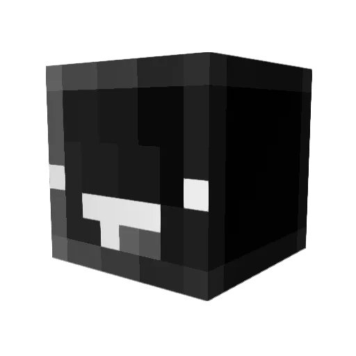 BACK_BACK_ Minecraft avatar head, 3D render