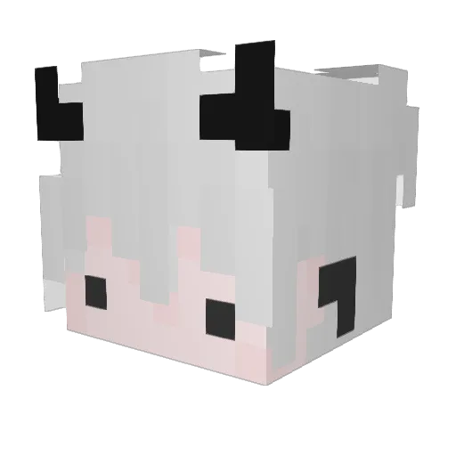 BACL22 Minecraft avatar head, 3D render