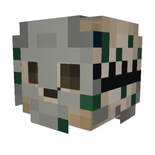 BADBOB356 Minecraft avatar head, 3D render