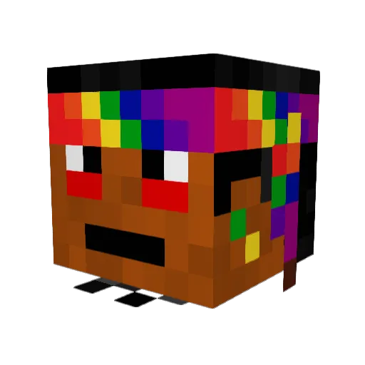 BADBOY500000 Minecraft avatar head, 3D render