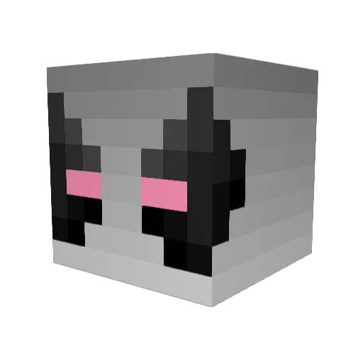 BADINO Minecraft avatar head, 3D render