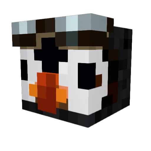 BADWEEABOO Minecraft avatar head, 3D render