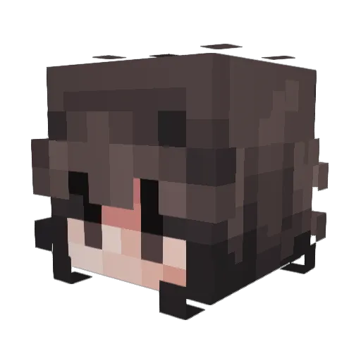 BAD_BASK Minecraft avatar head, 3D render