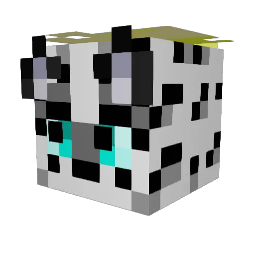 BAE_oo Minecraft avatar head, 3D render