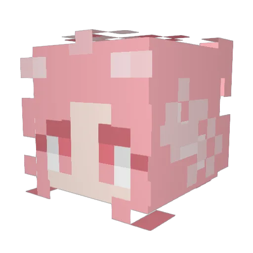 BAFRM Minecraft avatar head, 3D render