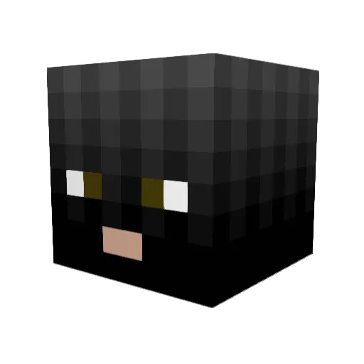 BAGABONT545 Minecraft avatar head, 3D render