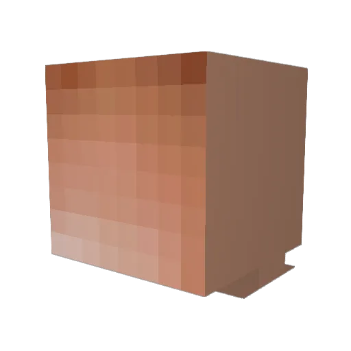 BAGBIGTHEORY199 Minecraft avatar head, 3D render