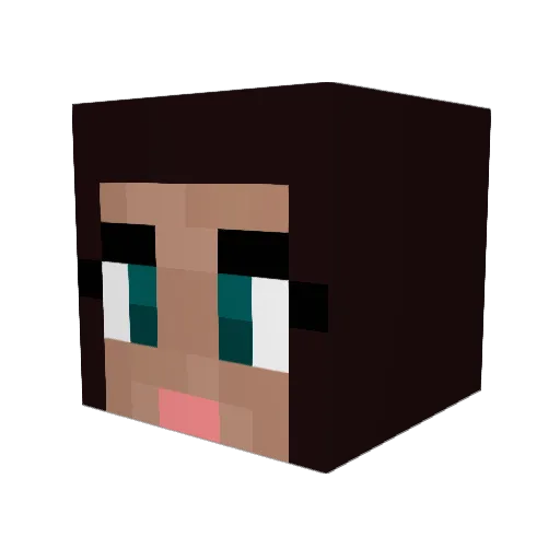 BAGELSAURUS Minecraft avatar head, 3D render