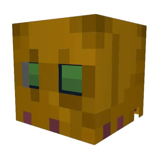 BAG_MAN4302 Minecraft avatar head, 3D render