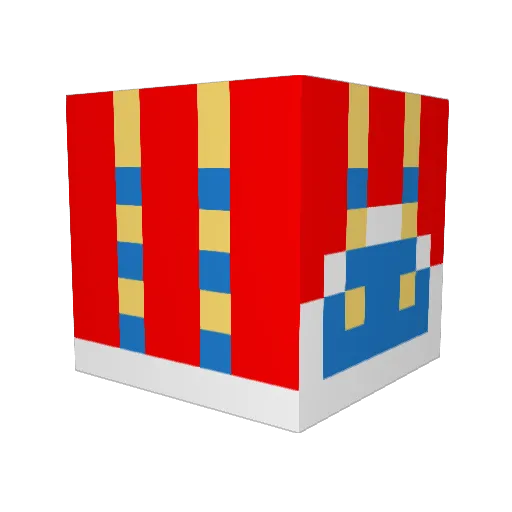 BAIS1450 Minecraft avatar head, 3D render
