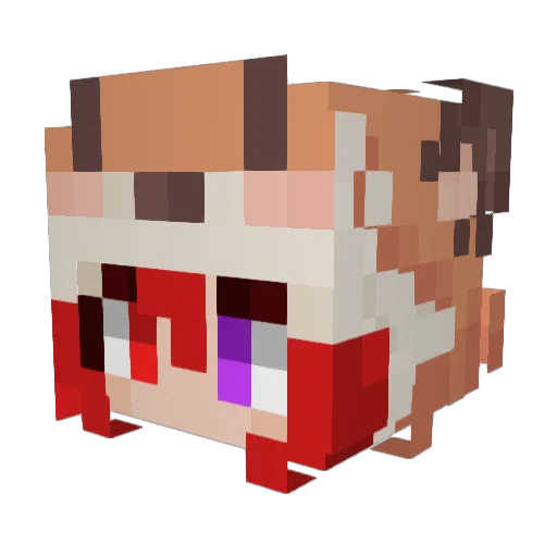 BAI_yuhumb Minecraft avatar head, 3D render