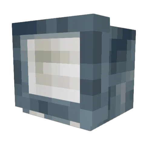 BAKA3352 Minecraft avatar head, 3D render