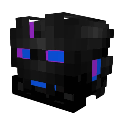 BAK_starrynight Minecraft avatar head, 3D render