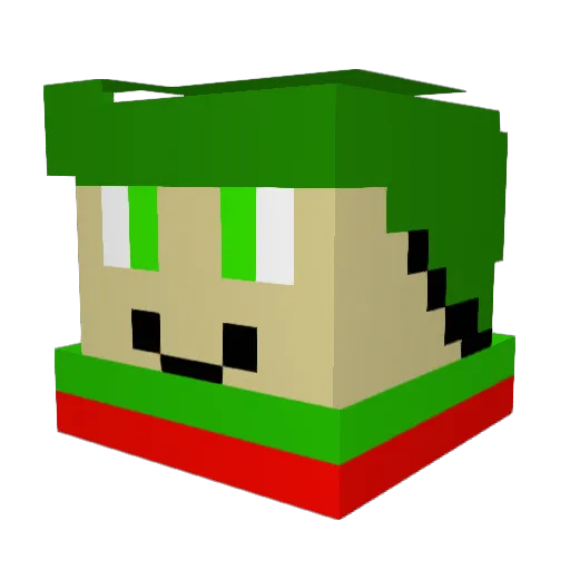 BALAFA77 Minecraft avatar head, 3D render