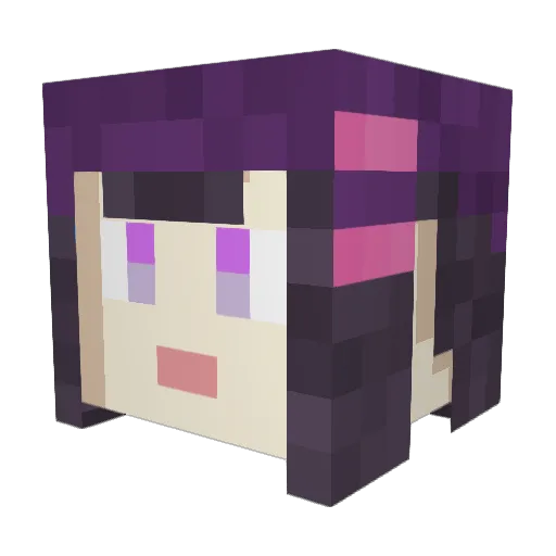 BALALArias Minecraft avatar head, 3D render