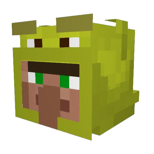 BALC3R Minecraft avatar head, 3D render