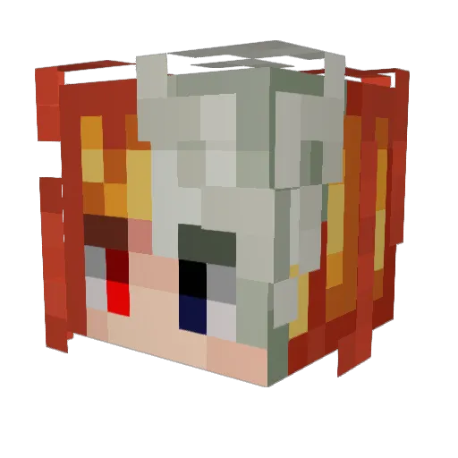 BALCbeyblade Minecraft avatar head, 3D render
