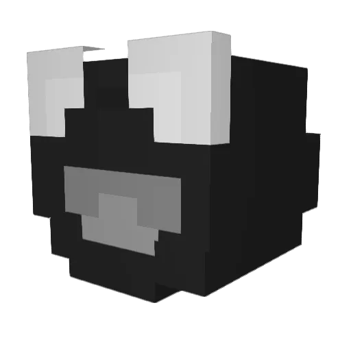 BALJ1 Minecraft avatar head, 3D render