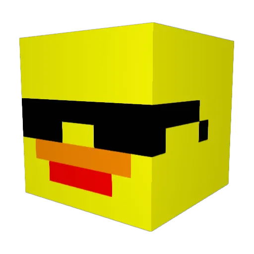 BALKAN_1234 Minecraft avatar head, 3D render
