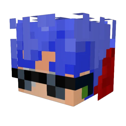 BALKARN13 Minecraft avatar head, 3D render