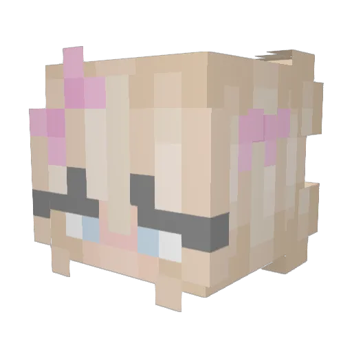 BALOFOAL Minecraft avatar head, 3D render