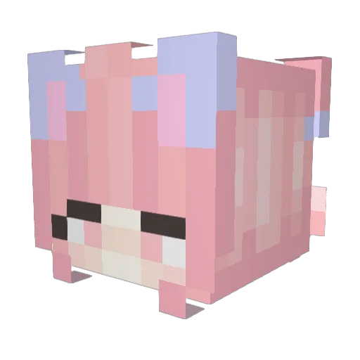 BALOVE Minecraft avatar head, 3D render