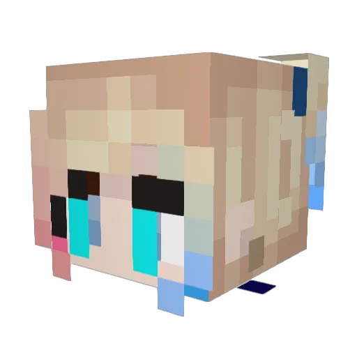 BAM9565 Minecraft avatar head, 3D render